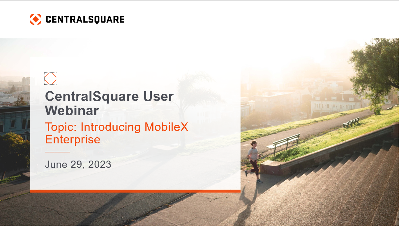 Screenshot of Introducing MobileX and Enterprise webinar